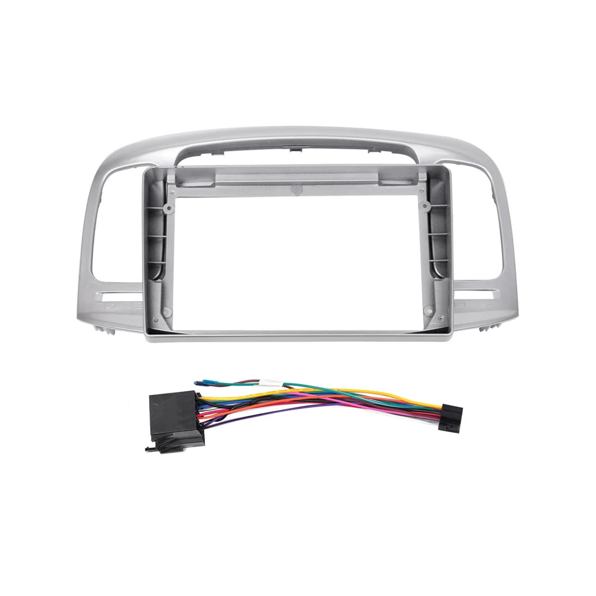 

9 Inch 2 Din Car Dashboard Frame Radio Fascia Dash DVD Adapter Panel MP5 Player with Cable for Hyundai Accent 2006-2011