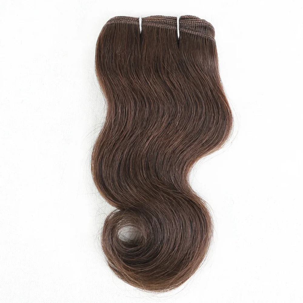 2pcs Body Wave Human Hair Bundles Virgin Hair Extension Double Weft 2 Bundles Weave Extension Daily Use Natural Black Color