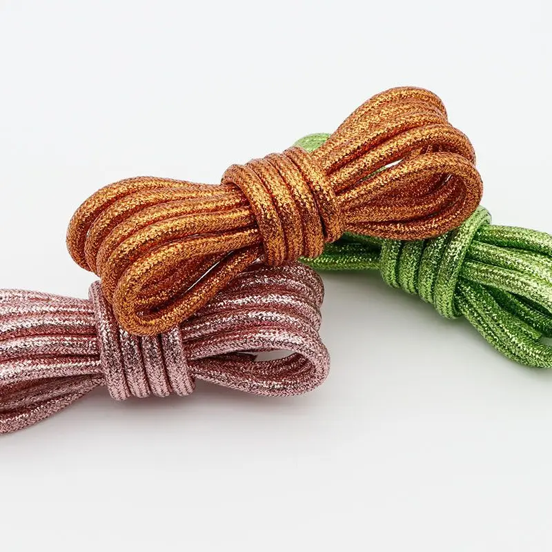 Vibrant 24-Color Metallic Shoelaces