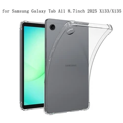 Shockproof TPU Soft Protective Tablet Skin Cover for Tab A11 8.7 2025 (Clear)