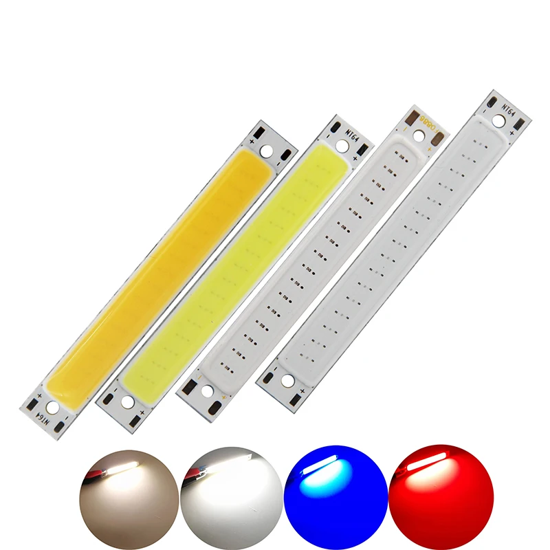 COB LED 12V Chip 120 × 10mm 10W High Brightness Matrix Module Chip COB Light Source Automotive, Working, Indoor Atmosphere Lamp sp801e wifi art net magic led controller 5 24v led matrix panel module ws2812b light strip programmable app control ios android