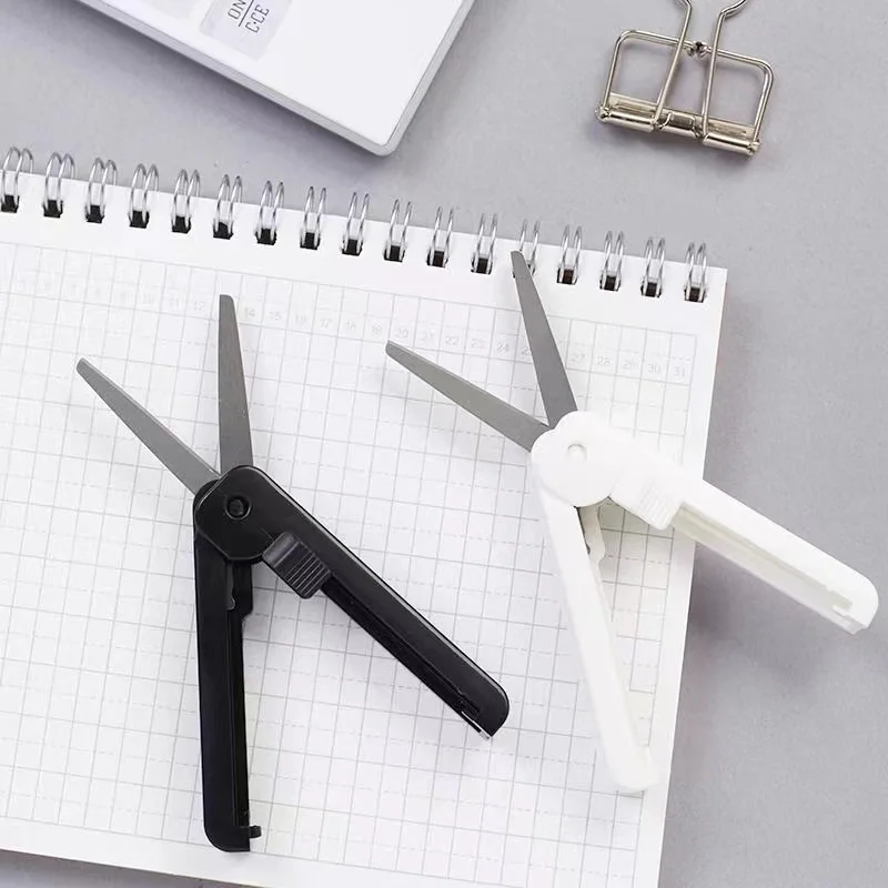 Aesthetic stationery kawaii things for school office gadgets folding scissors for diy children's Mini scissors desk accessories - 3