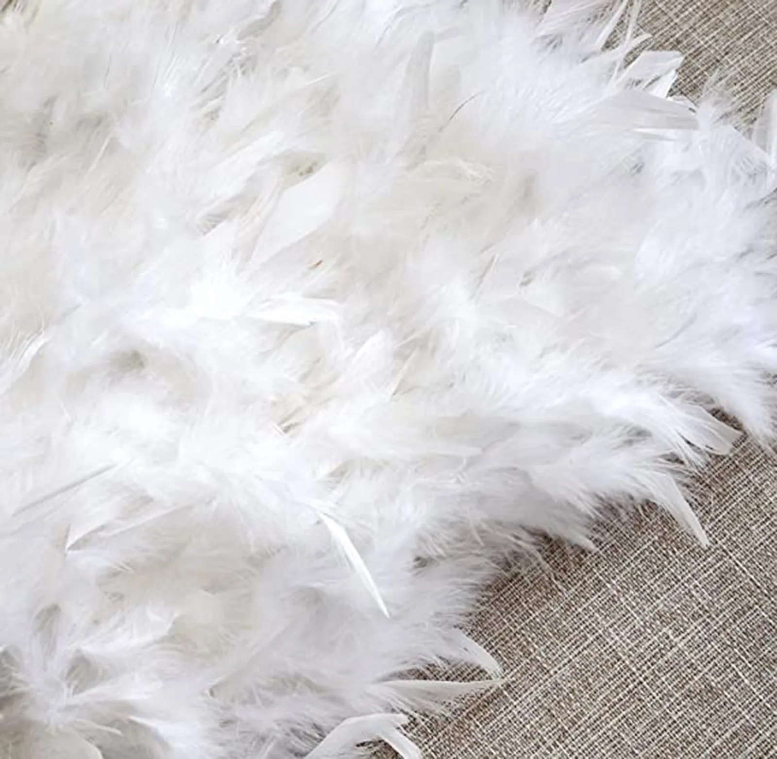 Festival Carnival Faux Feather Skirt Women High Waist Party Stage Performance White Skirts Women Ballet Ball Puffy Skirt Faldas 3