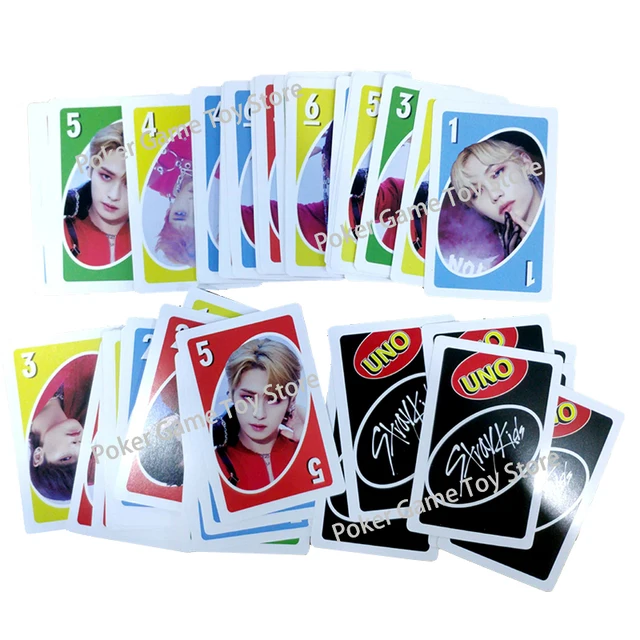 Board Game Uno Stray Kids Table Card Game Family Gathering Poker Toy for Girls Boys Photo Album Fans Fan Card Birthday Gift 5