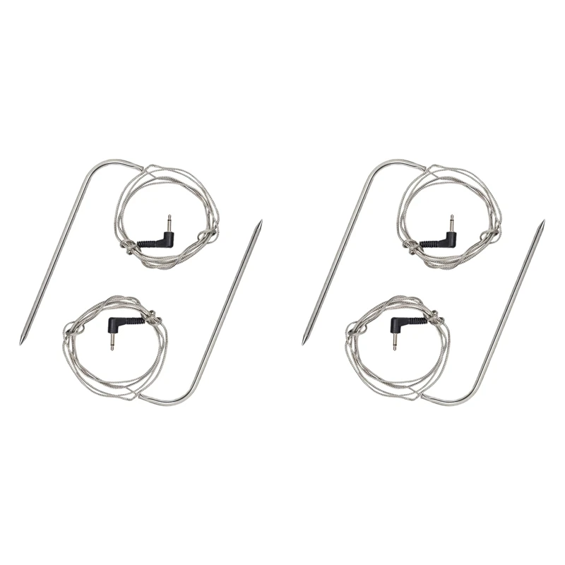 Sonda Per Carne Ad Alta Temperatura Per Griglie A Pellet E Fumatori Di Pellet Per Griglie Pit Boss, Sonda Per Barbecue Impermeabile Da 4 Pezzi