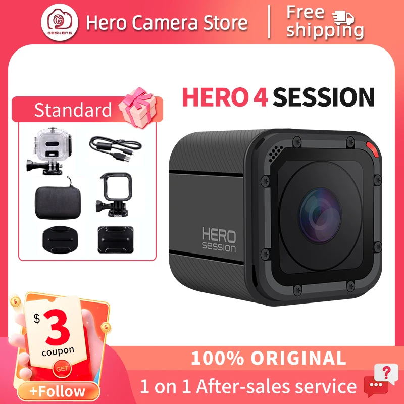 GoPro hero 4 session sports camera HD pocket mini camera wireless control  outdoor Go Pro sports digital camera - AliExpress
