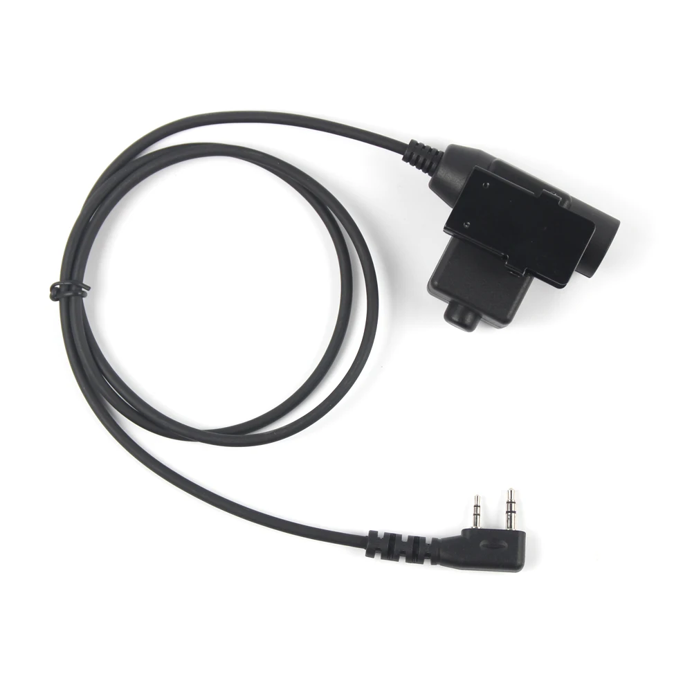 HD03 Tactical Bowman Elite II Headset Microphone with U94 PTT Adapter Baofeng UV 82 UV5R UV5RE UV5RA UV6R walkie talkie Radio