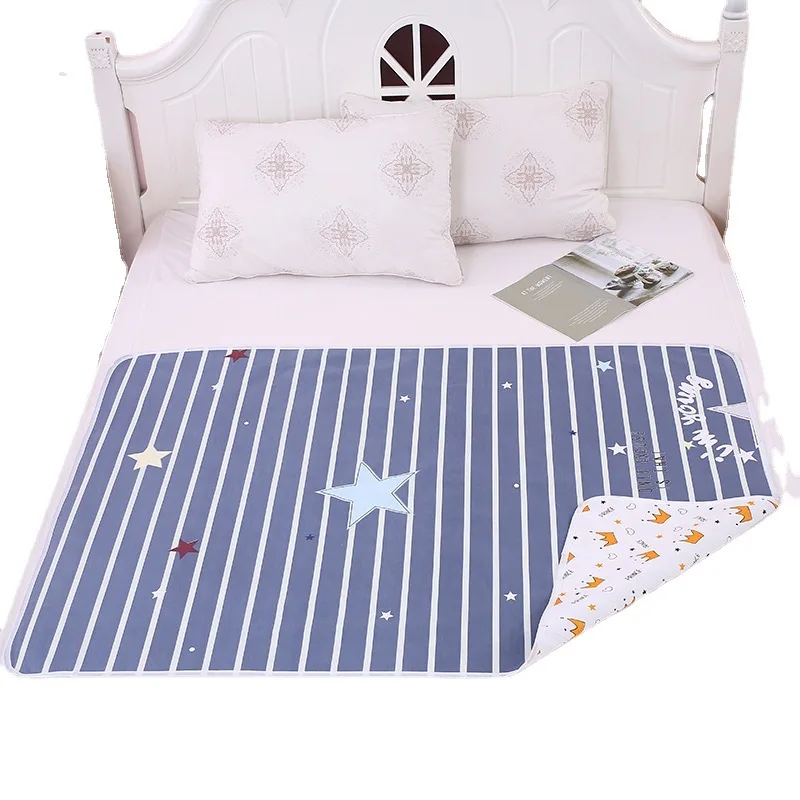 35*45CM Baby diaper changing pad diaper changing mat Waterproof Soft Reusable Washable Diaper Changing Urine Absorbent Mat Nappy Changing Pad Mattress Pad