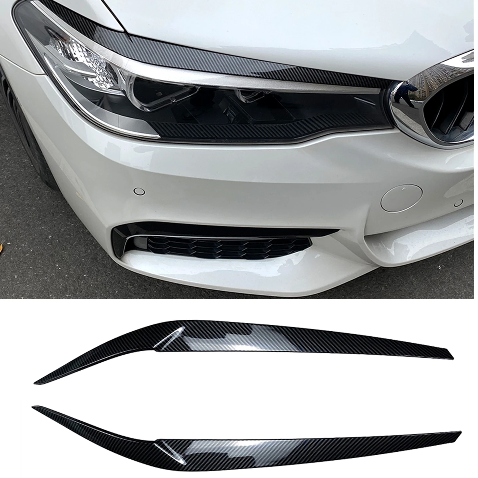 BMW f90 G30 g38 M5 525i 530i 535i 540i LED テールランプ　テールライト　レッド　2017〜 5シリーズ　社外 Gloss Black Headlight Eyebrow Eyelid Cover Trim For BMW 5 Series G30 G38 M5  525i