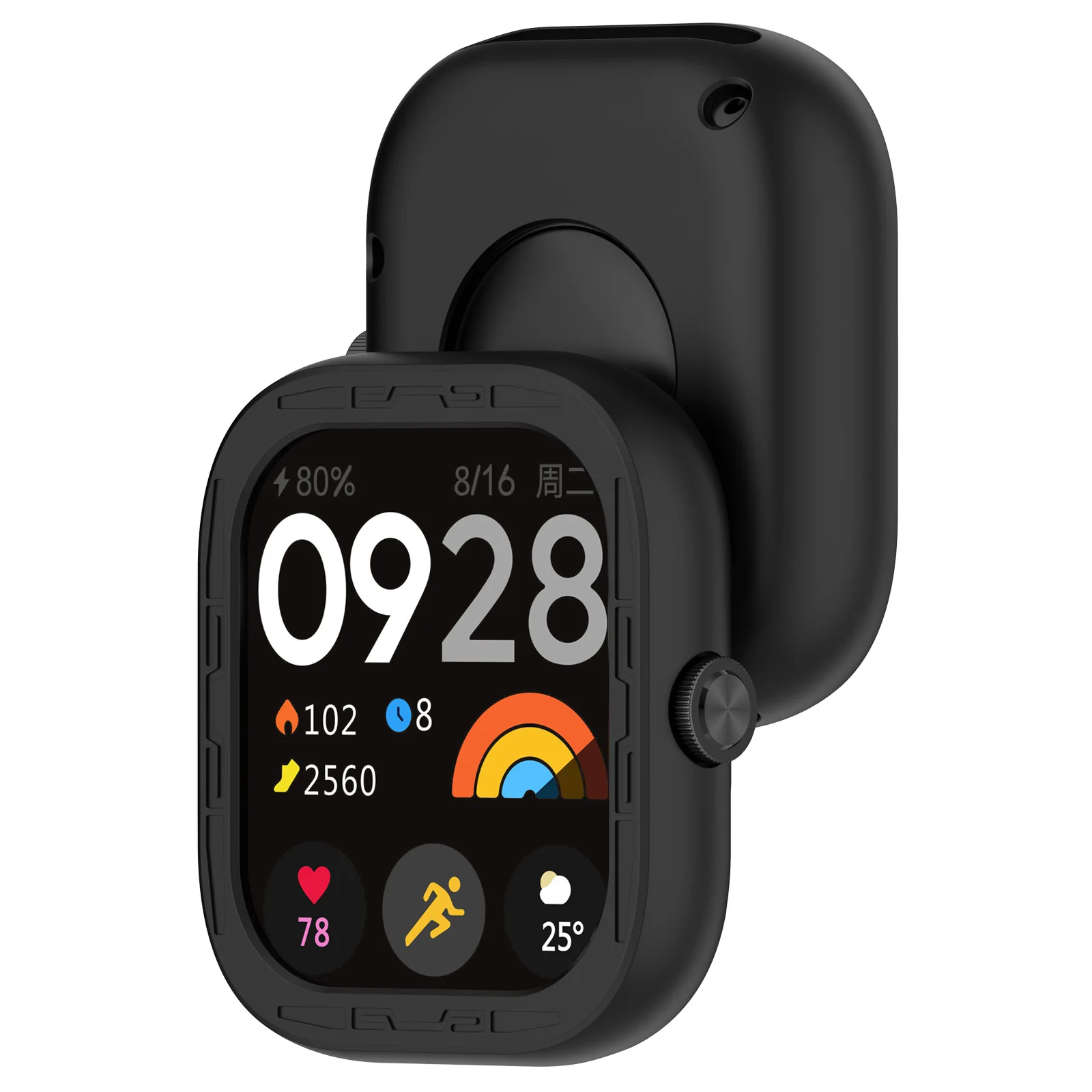 Silicone Case Cover Accessories Protector Bumper Frame for Xiaomi Redmi Watch 4