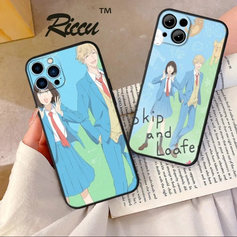 Custodia Per Telefono Skip E Mocassino Anime Per Iphone 14 13 11 12 Pro 8 7 Plus X Pro Max Xr Xs Mini Cover In Silicone Morbido Nero