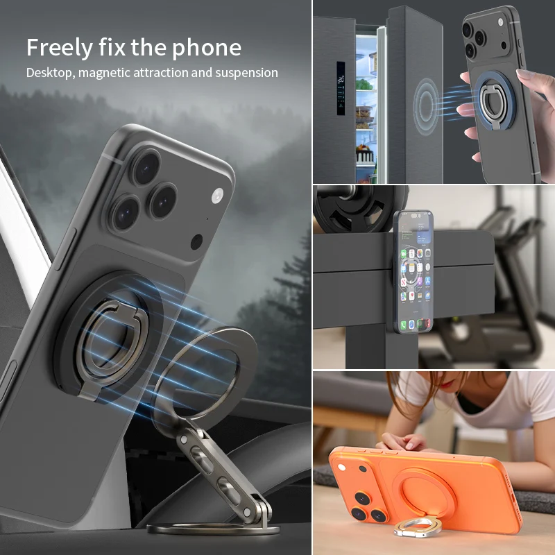 Magnetic Double-Sided Phone Stand & Ring Holder Kickstand Grip