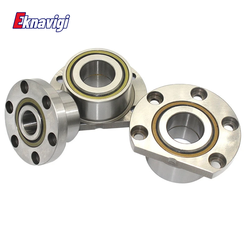1PCS FL760202 FL760203 FL760204-2RS/ P4 DBB 공작 기계 볼 스크류 베어링 이중 씰 플랜지 앵귤러 콘택트 볼 베어링