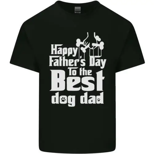 

Забавная Мужская хлопковая футболка на День отца с надписью Best Dog Dad