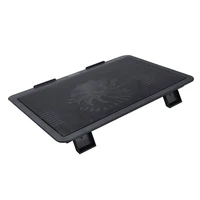 Laptop Fan Cooling Pad with Big Fans, Portable Laptop Cooling Fan with 2 in 1 USB Port, Blue LED Light, Adjustable Stand - Image 6