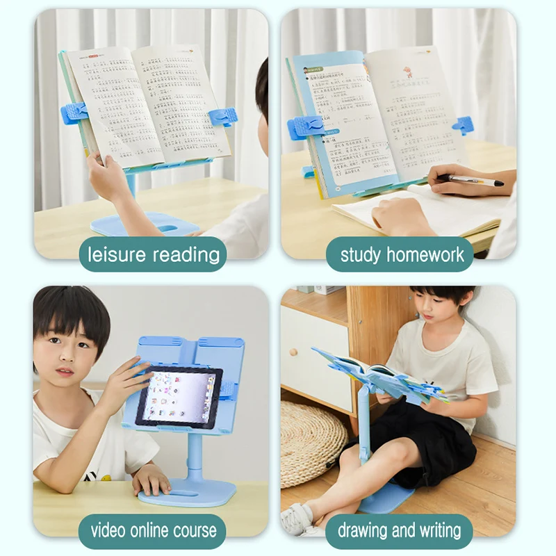 Reading Book Holder Bookcase Stand Children's Reading Bracket Multifunctional Desktop Bookshelf Elementary for Students