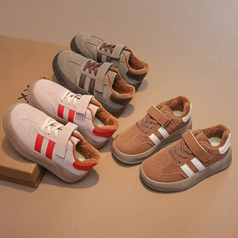 2024 Children Casual Shoes for Girls Boys Winter New Fashion Korean Style Soft Comfortable Versatile Chic Non-slip Sneakers