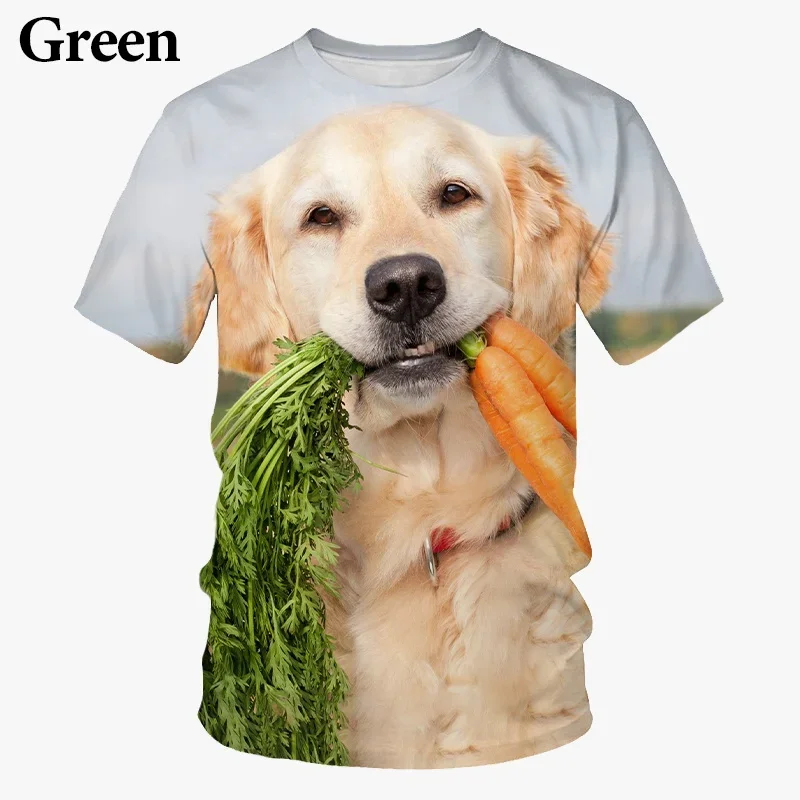 

2024 Summer Fashion Cute 3d Printing Short Sleeve Casual Funny Personality Neutral Couple T-shirt