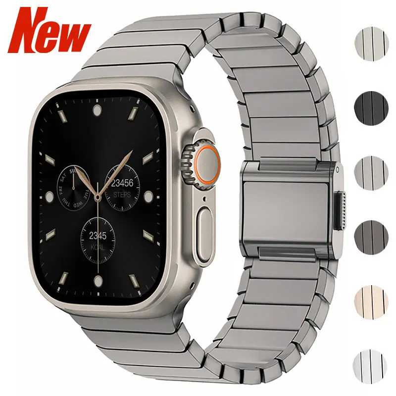 Titanium Alloy Strap for Apple Watch - Premium Metal Bracelet