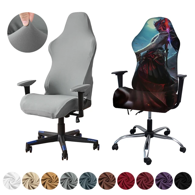 Housse Chaise Gaming - Housse Fauteuil Bureau 4 pièces/Ensemble Housse  Fauteuil Gamer avec Housses d