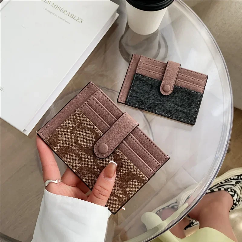 Short Small Wallets Fold Card Holder ID Bag Coin Purse Ladies Wallets Anti-degaussing driver's license card holder