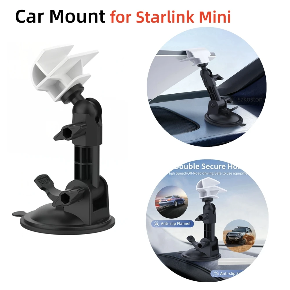 ชุดติดตั้ง Starlink Mini แบบถ้วยดูด สำหรับรถยนต์ รถบ้าน หลังคา กระจกหน้ารถ และแผงหน้าปัด พร้อมขายึดปรับระดับได้ อุปกรณ์เสริม 1