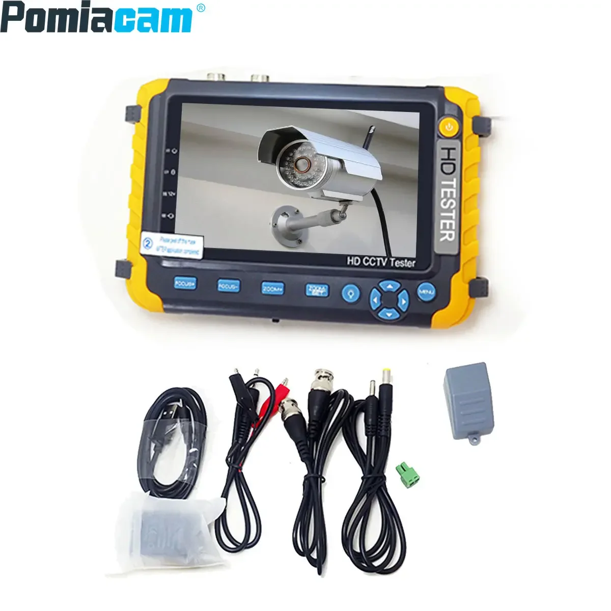 IV8W 5 inch Camera Monitor 8MP CCTV Tester 4K AHD/CVI/TVI CVBS CCTV Analog Cameras Tester RS485 PTZ control VGA HDMI input