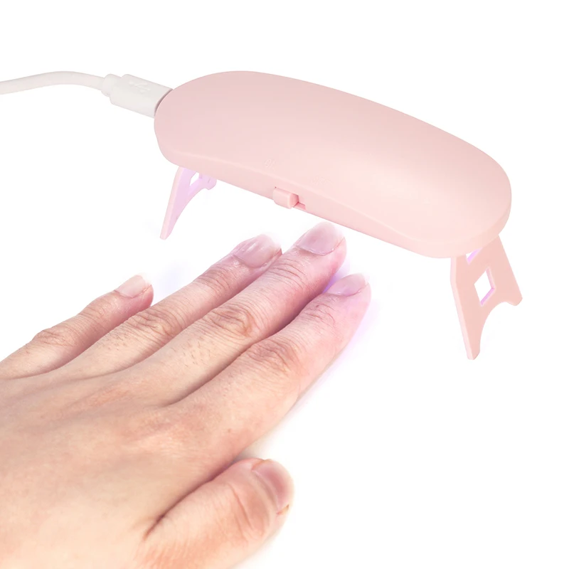 UV Nail Lamp 6W Mini USB Charging Gel Polish Curing Machine Portable Nail Dryer USB Power Supply