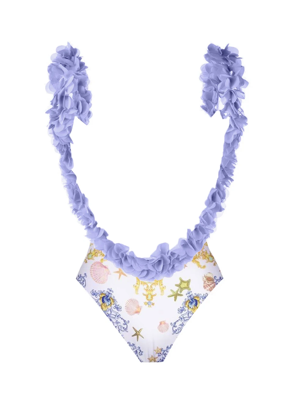 U Neck Praia Outfits Floral Print One Piece Luxury Swimwear 2023 For Female Beach Exit Swimsuit  and  Dress Backless  Monokini