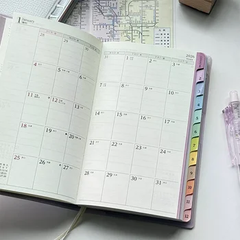 Calendario Notebook Diario 2026 Planner con programma corcale arcobaleno Manuale Piano settimanale mensile di alto valore Note di lavoro