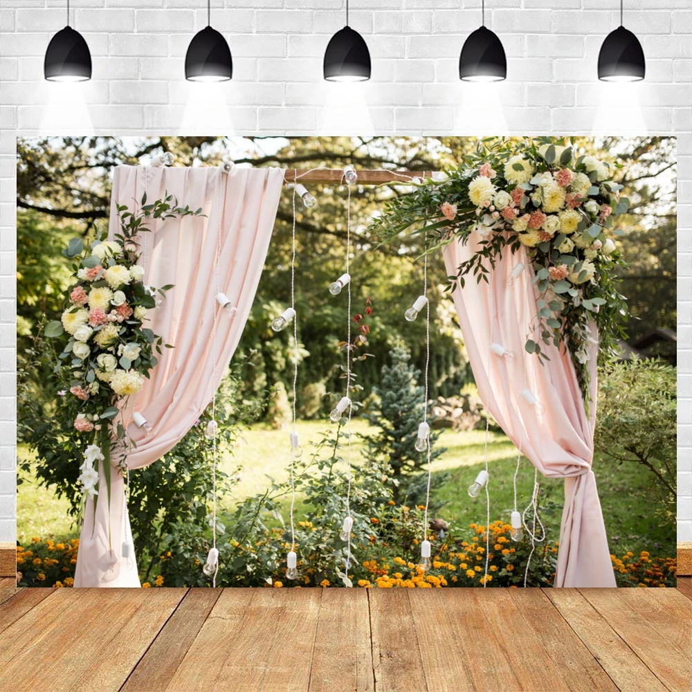

Spring Wedding Shower Outdoor Scene Decoration Background Cloth Indoor Tapestry Wedding Photo Adult Photo Shooting Background