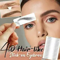 Water-based Hair-liked Authentic Eyebrow Tattoo Sticker Waterproof 3
