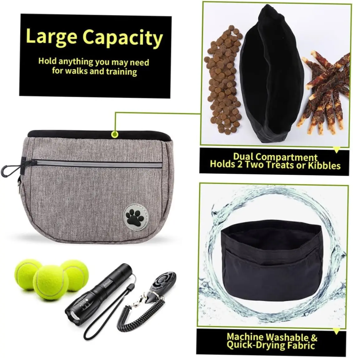 Dog Training Waist Bag Portable Food Bag Outdoor Feeder for Dog Training Walking Feeding Snack Supplies Oxford Cloth
