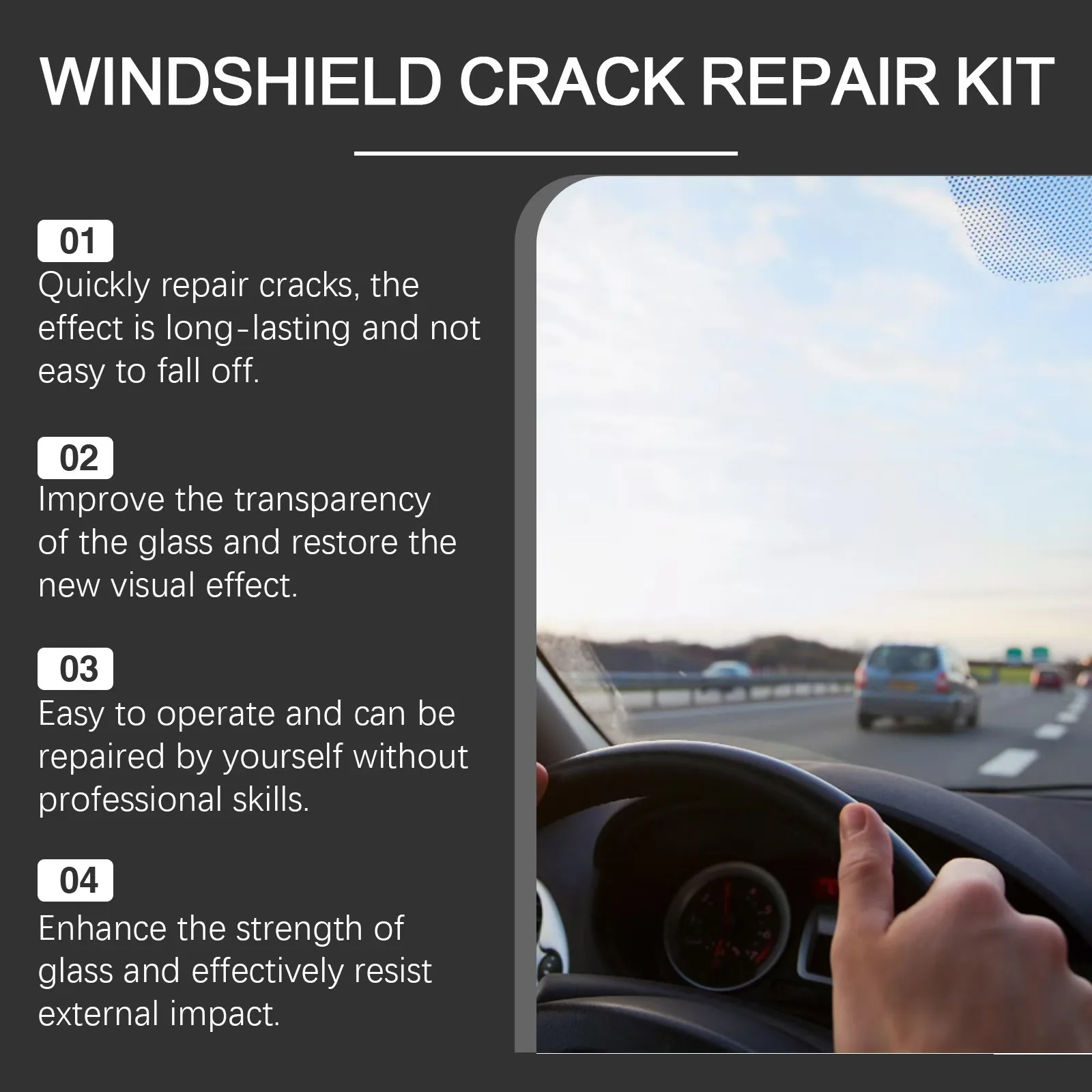 Car Glass Scratch Repair Fluid Agent Set Windscreen Window Glass Nano Scratch Crack CrackResin Repair Agent Tools Auto Accessory 5