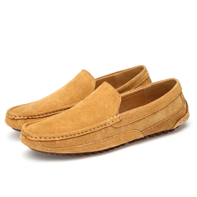 Suede Leather Men’s Loafers Luxury 2024 Casual Shoes for Men Boat Shoes Handmade Men Slipon Driving Shoes Male Moccasins Zapatos 3