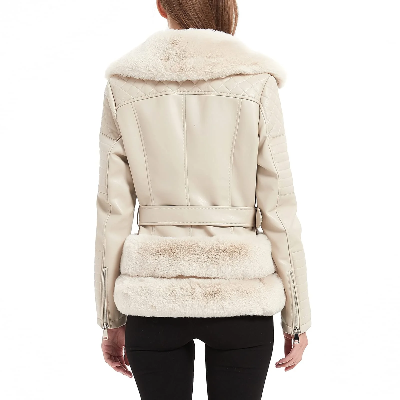 FTLZZ-gilet En Similicuir Femme, Sans Manches, Noi... - Grandado