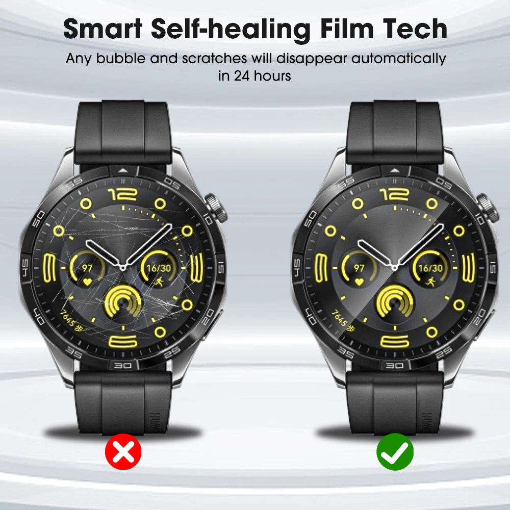 Soft TPU Hydrogel Screen Protector Film for Smartwatches - Clear, Durable Accessories