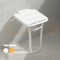 Bathroom Folding Stool Bathroom Elderly Shower Accessible Safety Chair Toilet Shower Hanging Upholstered Non-Slip Chair 1