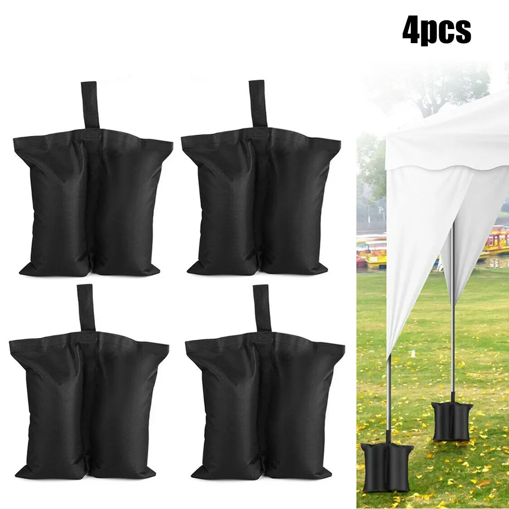 4 PCS Garden Heavy Duty Sand Bag For Gazebo Foot Leg Feet Weights Sand Bag Oxford Cloth Marquee Party Tent Waterproof Durable