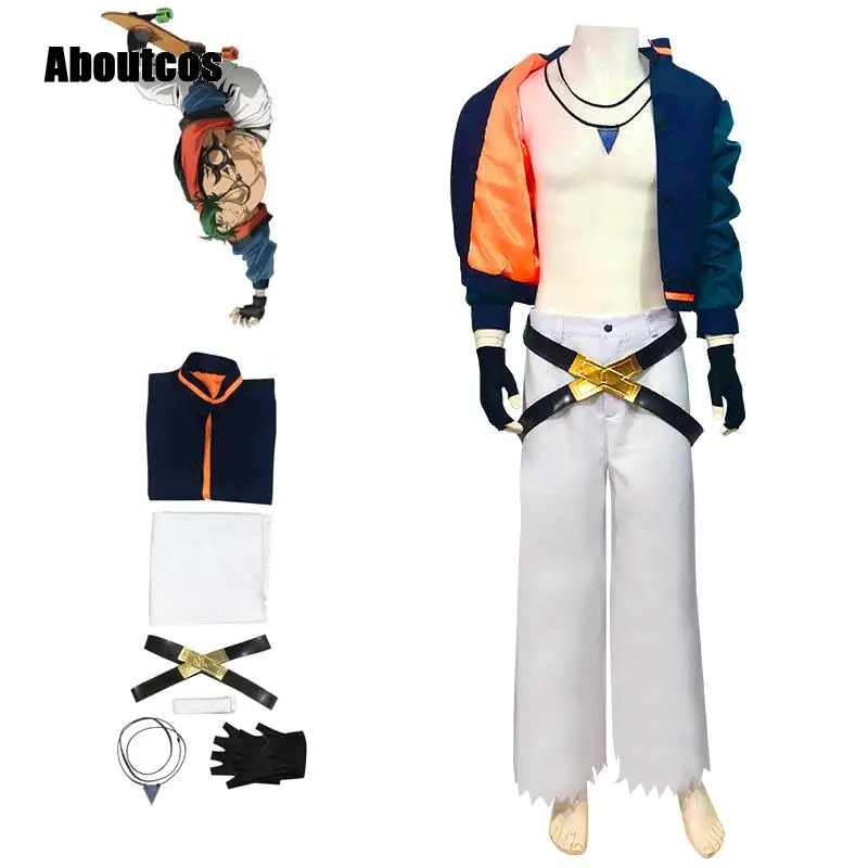 

Aboutcos XS-3XL Japan Anime SK8 the Infinity Joe/Kojirou Nanjou Cosplay Costume Full Sets Men Halloween Party Show Outfit