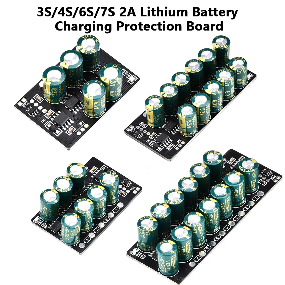Capacitive Active Balancer Board Equalizer for Lithium Batteries (2A, 22AWG, DIY)