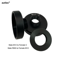 Versatile M12 to C - Mount Camera Lens Adapter (1PC RMS to M12)