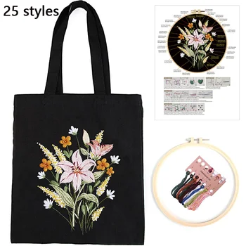 Beginner Embroidery Tote Kit 1