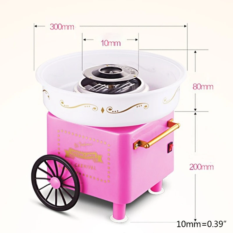 Mini Sweet Automatic Cotton Candy Machine Household DIY 500W Cotton Candy Maker