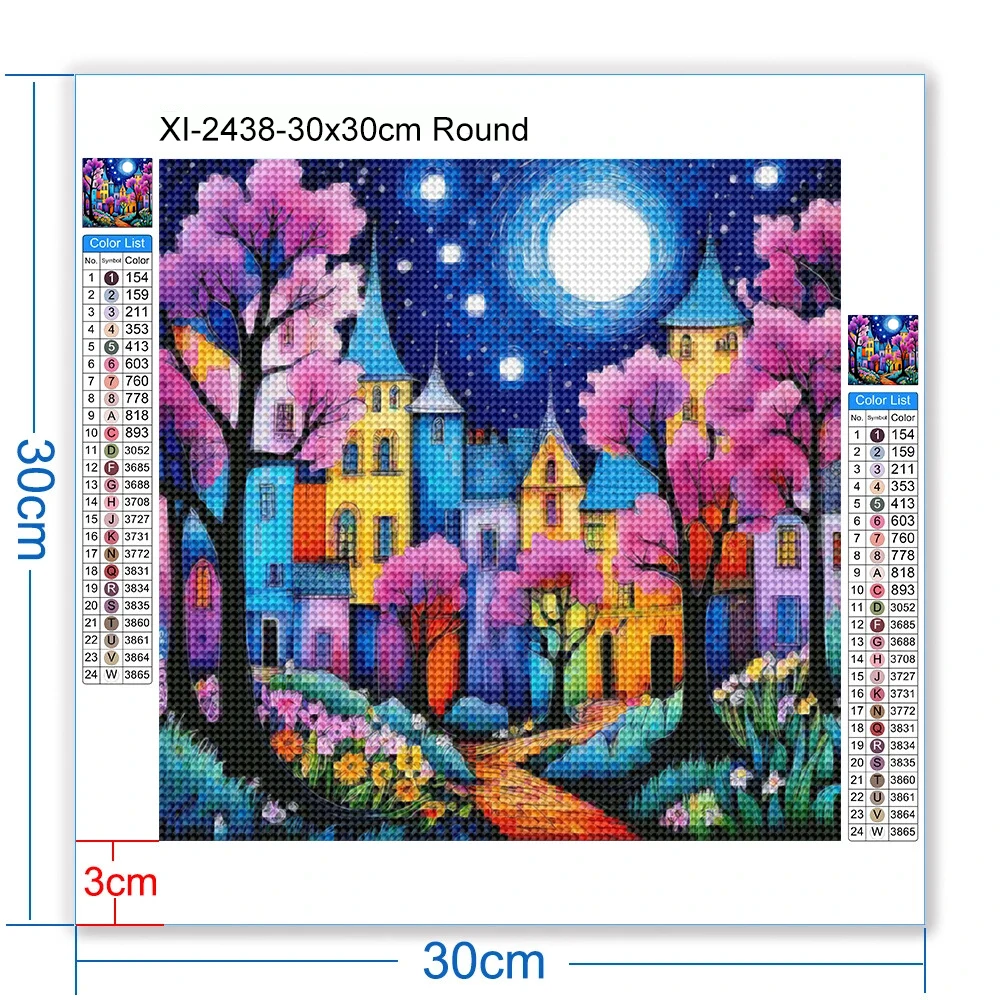 Diamond Art Painting Kit Diamond Painting Set Diamond Painting 5D DIY Full Square/Round Colorful Home Abstract