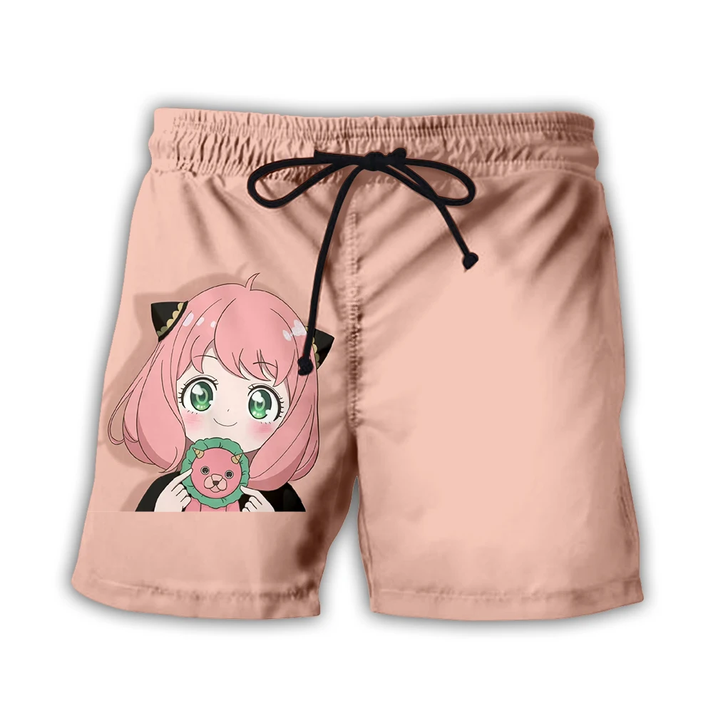 Spy X Family Anime Shorts Men Kawaii Short Pants Fashion 3d Print Summer Beach Board Shorts Women Casual Harajuku Streetwear