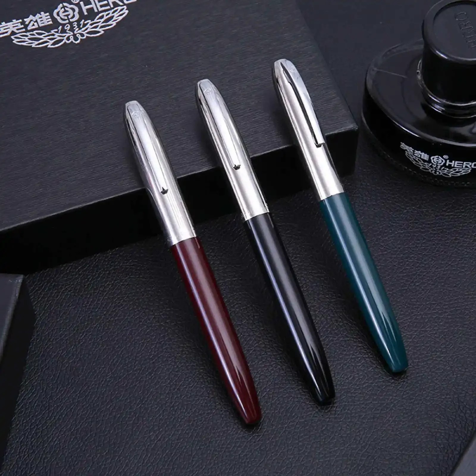 

HERO 565 Fountain Pen hide pen-point Iridium nib writing Ink Pen for Adult Students business Old Style Practice Pen stationery