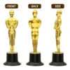 12 Pack Plastic Gold Award Trophies for Party Decorations, Party Favors, Movie Night Party Favor, School Award 2