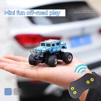 1:58 Mini RC Four-Wheel Drive Monster Truck Off-Road Car 2.4g Children'S Remote Control Toy Car Pickup High-Speed Car Children T 1