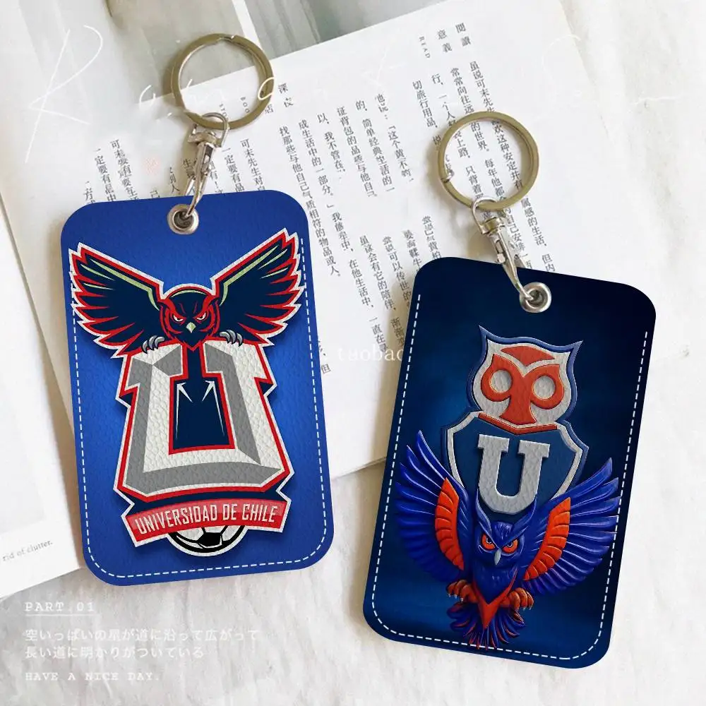스포츠 클럽 칠레 U-대학교 사무용품 남녀 신용카드 키링 학생증 ID 카드 증명서 홀더 카드